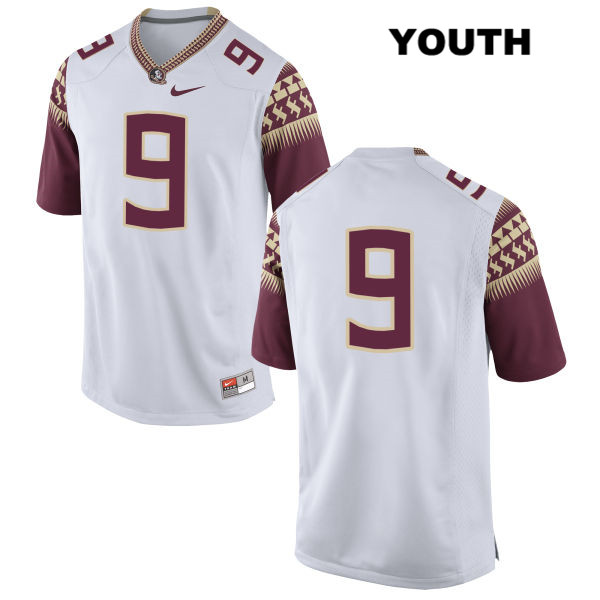 Youth NCAA Nike Florida State Seminoles #9 Josh Sweat College No Name White Stitched Authentic Football Jersey HYO0169WN